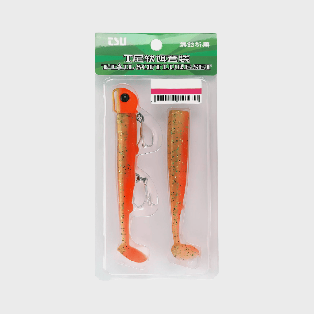 Vinilo Tsurinoya T-Tail Soft Lure Set-M 35 g x 11 cm