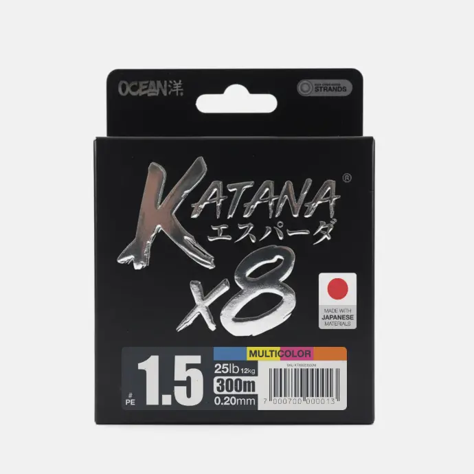 Multifilamento Ocean Katana 8X - Multicolor - 0.20MM - 300m 