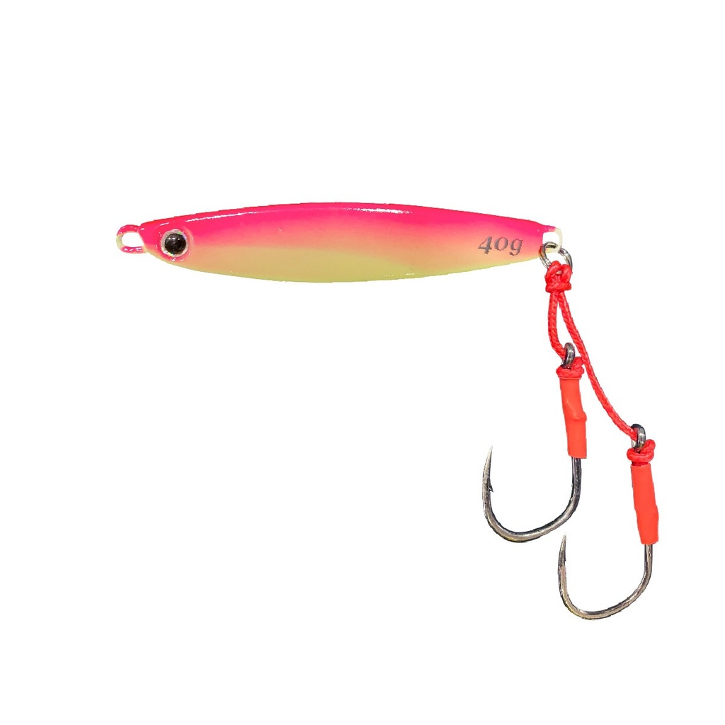 Jig Ocean Jizoku Cast 40 g / Hot Pink Glow