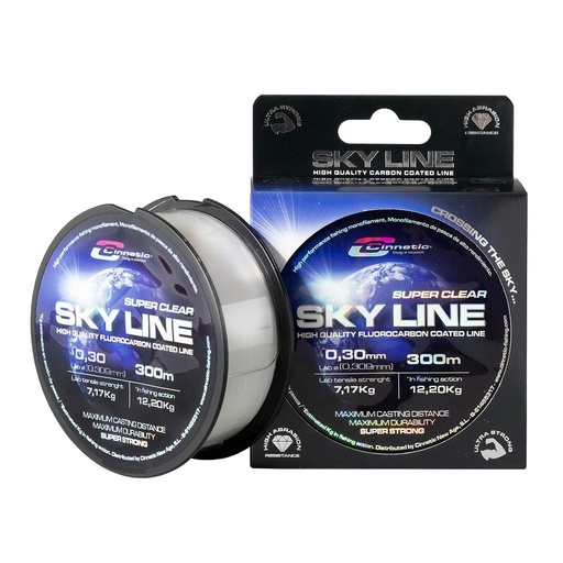 [330064] Monofilamento Cinnetic Sky Line Clear 300M - 0.30mm